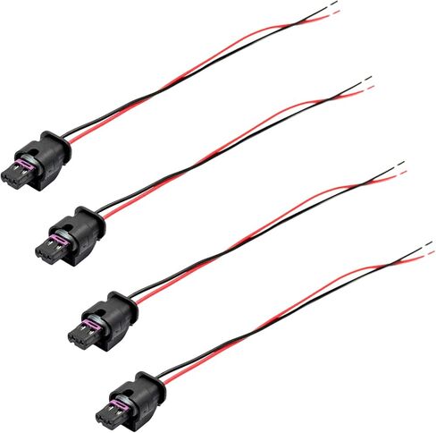 4 Pcs Side Marker Light Connector Plug Pigtail Wire Harness Compatible with Chrysler 300 2015-2023 Dodge Charger 2015 2016 2017 2018 2019 2020 2021 2022 2023 in Saudi Arabia