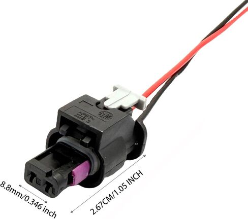 4 Pcs Side Marker Light Connector Plug Pigtail Wire Harness Compatible with Chrysler 300 2015-2023 Dodge Charger 2015 2016 2017 2018 2019 2020 2021 2022 2023 in Saudi Arabia