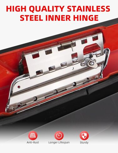 Amazicha Saddlebag Hardware Kit, Hard Bag Latches Covers, Red Reflectors, Rubber Cushion, Locks Set 1993-2013 Compatible for Harley Touring Street Glide Electra Glide Road Glide Road King in Saudi Arabia