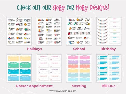 Holiday Planner Stickers for Planners and Journaling, Calendar Stickers, Holiday Seasonal Planner Stickers Sheet, Monthly Holiday Sticker, 4 Sheets, 75 Premium Matte Vinyl Stickers, Regular Size in Saudi Arabia