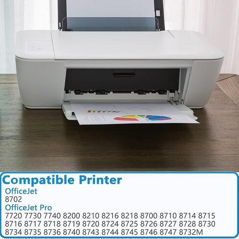 مجموعة خراطيش حبر 952 XL بديلة لـ HP 952XL تعمل من أجل HP952 OfficeJet 8702 Pro 8710 7740 8720 8725 8730 8216 8700 8200 8716 8210 8715 8740 7720 طابعة (4 عبوات أسود سماوي أرجواني أصفر) in Kuwait