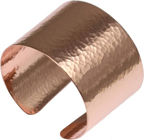 John S. Brana Hammered Copper Cuff Bracelet Handmade Jewelry - 100% Durable Copper in Saudi Arabia