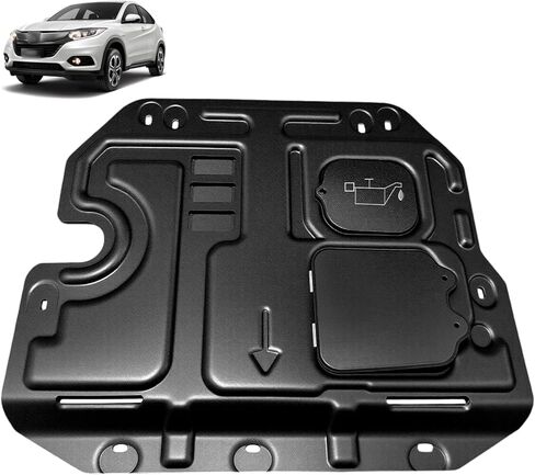 درع سبلاش المحرك الأمامي مناسب لسيارة Honda HR-V 2016-2022 واقيات علبة المحرك مناسبة لهوندا HR-V 2016-2022 تحت غطاء المحرك اللوحات الطينية تحل محل اللوحات الأصلية مباشرة in Saudi Arabia