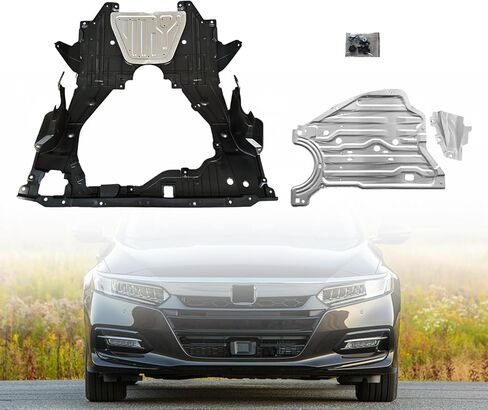 Engine Splash Shield Guard Compatible with 2018 2019 2020 2021 2022 Hon-da Accord Engine Under Cover Replacement for 74110TVAA00 Aluminum in Saudi Arabia