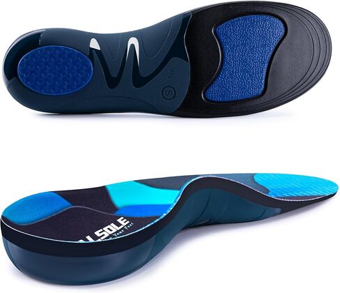 VALSOLE 220+ lbs Plantar Fasciitis High Arch Support Insoles Men Women - Orthotic Shoe Inserts for Flat Feet - Metatarsalgia - Heel Pain - Boot Work Shoe Insole - Standing All Day Heavy Duty Support in Saudi Arabia