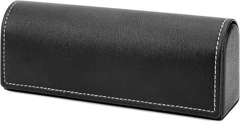 Linkidea Oversized Sunglasses Case, Large Frame Glasses Case for Sunglass, Eyeglasses Travel Bag Compatible with Persol Rectangle/Aviator RayBan Caravan Reverse Square/Rectangular (Black) in Saudi Arabia