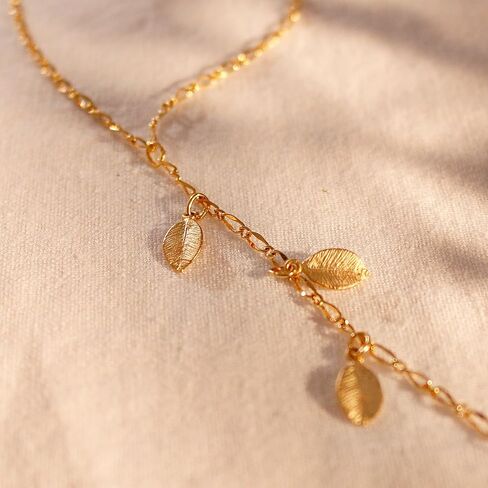 Gold Leaf Dainty Toe Anklet Gorgeous Foot Chain Body Jewelry Elegant Anklets in Kuwait