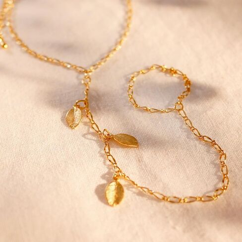 Gold Leaf Dainty Toe Anklet Gorgeous Foot Chain Body Jewelry Elegant Anklets in Kuwait