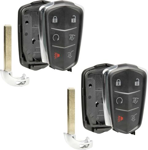 Key Fob Remote Shell Case 6-Button Replacement for 2015 2016 2017 2018 2019 2020 Cadillac Escalade (HYQ2AB) No Programing Required in Saudi Arabia