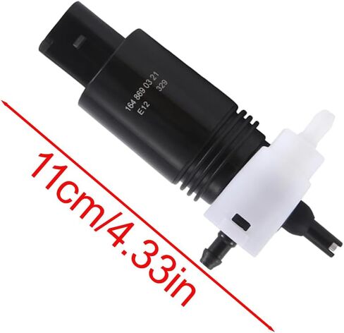 Riloer 2 Pins Windshield Washer Pump, Front Windshield Washer Fluid Pump Motor, Compatible with Mercedes Benz GL350 2010-2016, Compatible with Mercedes Benz GL450 2008-2016, 1648690421, 2318660021 in Saudi Arabia