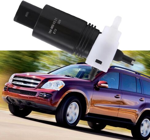 Riloer 2 Pins Windshield Washer Pump, Front Windshield Washer Fluid Pump Motor, Compatible with Mercedes Benz GL350 2010-2016, Compatible with Mercedes Benz GL450 2008-2016, 1648690421, 2318660021 in Saudi Arabia