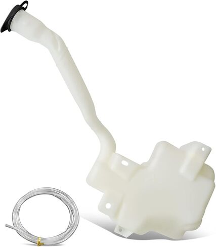 Auto Dynasty FO1288137 Factory Style Car Windshield Washer Reservoir Tank - Reservoir Cap | Washer Fluid Pump| Fluid Level Sensor - Compatible with Ford Flex Taurus X Lincoln MKT 08-12, White in Saudi Arabia