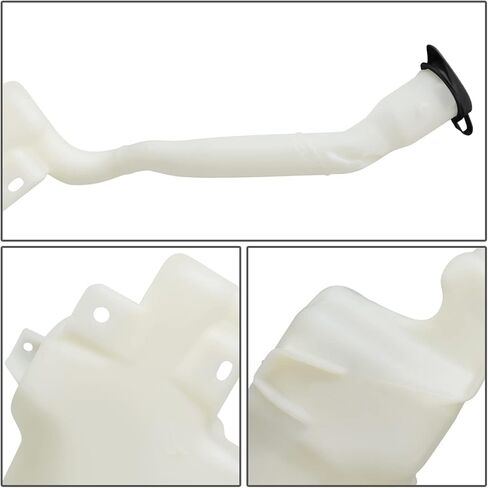 Auto Dynasty FO1288137 Factory Style Car Windshield Washer Reservoir Tank - Reservoir Cap | Washer Fluid Pump| Fluid Level Sensor - Compatible with Ford Flex Taurus X Lincoln MKT 08-12, White in Saudi Arabia