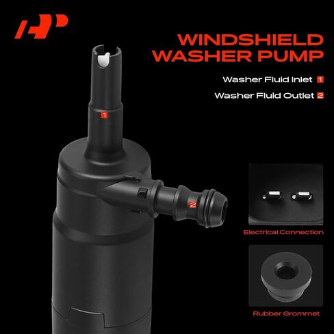 A-Premium Windshield Washer Pump Compatible with Kia Soul 2013-2018, Sportage 2010-2015 & Hyundai Genesis 2015-2016 & Genesis G80 2017-2020 in Saudi Arabia