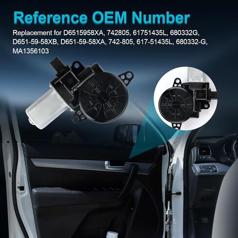 JDMON Front Left Driver Side Power Window Motor Compatible with Mazda 2 3 Sport CX-5 2009-2018 Replace# D6515958XA 742805 61751435L 680332G in Saudi Arabia