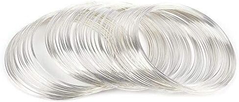 Jewelry Wire 100 Loop Memory Steel Wire Beading Wire for Jewelry Making Wrapping Stones Necklaces and DIY Cable Wire Bracelet, Antique Bronze in Kuwait