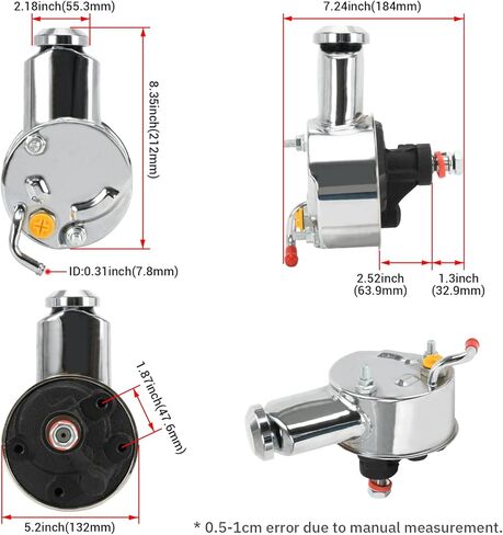 PTNHZ 5/8 "Keyway رمح مضخة التوجيه السلطة الارتباط مع كتلة صغيرة وكبيرة تشيفي 283 305 307 327 350 400 454 محركات in Saudi Arabia