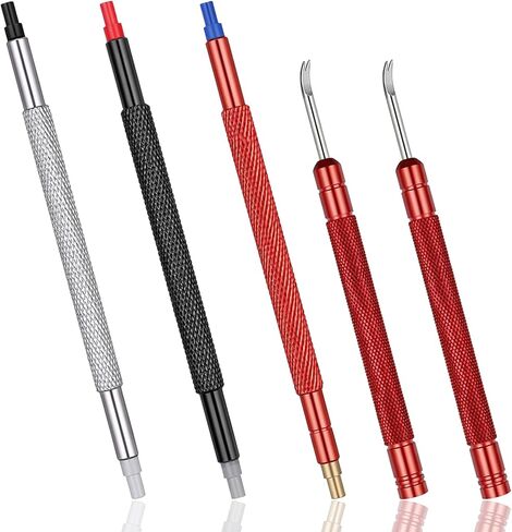 5 Pcs Watch Hand Setting Tool, Stainless Steel Watch Hand Press Tool Pusher Set, Precision Pointer Adjustment & Removal Tools for Watches Repair and Watchmaking, Compact Durable in Kuwait
