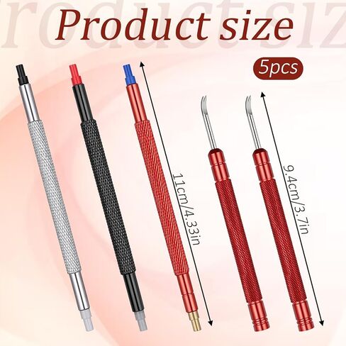 5 Pcs Watch Hand Setting Tool, Stainless Steel Watch Hand Press Tool Pusher Set, Precision Pointer Adjustment & Removal Tools for Watches Repair and Watchmaking, Compact Durable in Kuwait