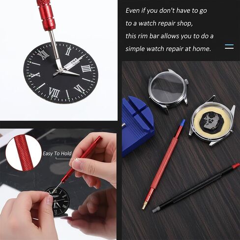 5 Pcs Watch Hand Setting Tool, Stainless Steel Watch Hand Press Tool Pusher Set, Precision Pointer Adjustment & Removal Tools for Watches Repair and Watchmaking, Compact Durable in Kuwait
