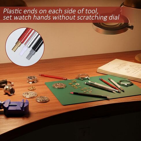 5 Pcs Watch Hand Setting Tool, Stainless Steel Watch Hand Press Tool Pusher Set, Precision Pointer Adjustment & Removal Tools for Watches Repair and Watchmaking, Compact Durable in Kuwait