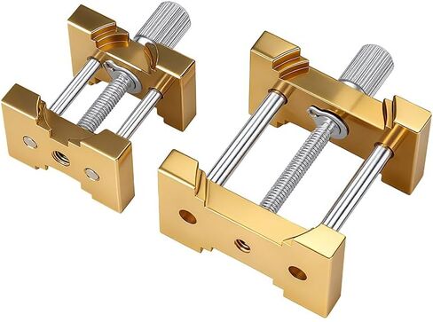 2 قطعة حامل حركة ساعة نحاسية متعددة الوظائف أداة إصلاح ساعة معدنية مجموعة حامل حافظة قابل للتعديل أداة مناسبة لإصلاح الساعة in Kuwait