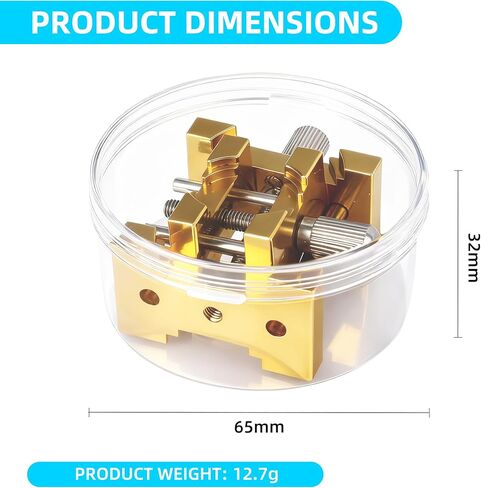 2 قطعة حامل حركة ساعة نحاسية متعددة الوظائف أداة إصلاح ساعة معدنية مجموعة حامل حافظة قابل للتعديل أداة مناسبة لإصلاح الساعة in Kuwait
