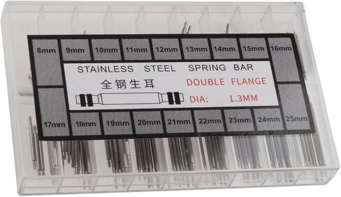 1 صندوق من Watch Spring Bar استبدال دبابيس إبزيم الساعة ودبابيس ربط الحزام مع صندوق تخزين in Kuwait