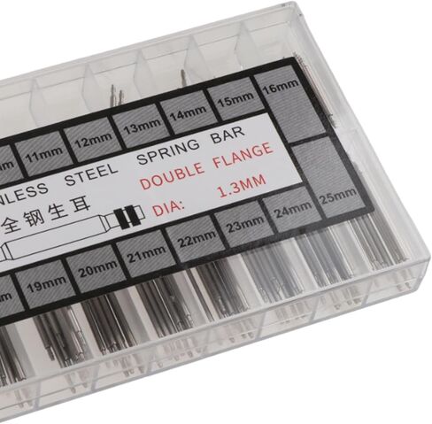 1 صندوق من Watch Spring Bar استبدال دبابيس إبزيم الساعة ودبابيس ربط الحزام مع صندوق تخزين in Kuwait