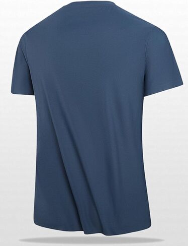 Men Short Sleeves Shirt Casual Plain Crewneck Tees Breathable Ice Silk T-Shirt Summer Dry Fit Tops in Saudi Arabia