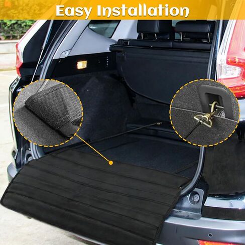 Extra Thick Rear Bumper Guard for Cars, 41 x 25 inches Foldable Rear Bumper Protector Guard, Protects Bumper of Cars, SUVs, Trucks and Vans from Scratches While Loading&Unloading Black in Saudi Arabia