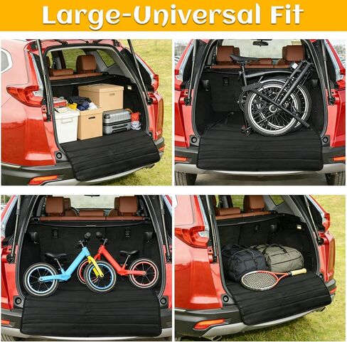 Extra Thick Rear Bumper Guard for Cars, 41 x 25 inches Foldable Rear Bumper Protector Guard, Protects Bumper of Cars, SUVs, Trucks and Vans from Scratches While Loading&Unloading Black in Saudi Arabia