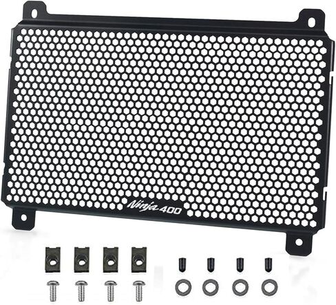 Ninja400 Motorcycle Radiator Grille Guard Cover, Fit with Kwsaki Ninja 400 2018 2019 2020 2021 2022 2023 in Kuwait