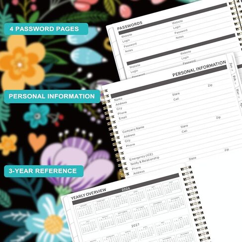 مخطط 2024-2025 - مخطط أكاديمي 2024-2025، يوليو 2024 - يونيو 2025، 6.3 بوصة × 8.4 بوصة، مخطط 2024-2025 يوميًا أسبوعيًا وشهريًا، مثالي لتنظيم الحياة - نيلي in Kuwait