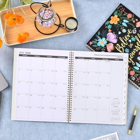 مخطط 2024-2025 - مخطط أكاديمي 2024-2025، يوليو 2024 - يونيو 2025، 6.3 بوصة × 8.4 بوصة، مخطط 2024-2025 يوميًا أسبوعيًا وشهريًا، مثالي لتنظيم الحياة - نيلي in Kuwait