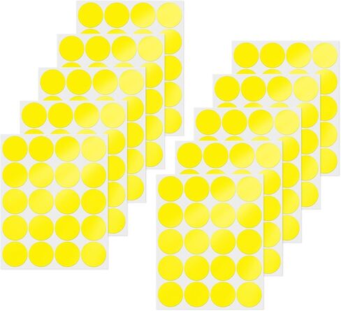 10 Colors Dot Stickers 2 Inches Vinyl Self-Adhesive Waterproof Colored Circle Labels Removable Color Coding Decals Round Tag for Office Inventory 200 PCS in Saudi Arabia