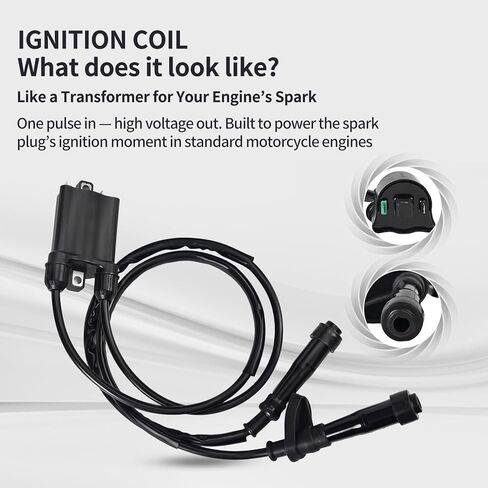 Ignition Coil Pack with Cap Fits for Honda Shadow ACE 750 1998–2003, Shadow Aero 750 2004-2019, Shadow Spirit 750 2001–2014 Replace 30510-MM8-003 in Saudi Arabia