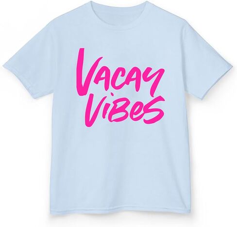 تي شيرت الشاطئ Vacay Vibes تي شيرت للفتيات الصغيرات والأولاد الصغار برسومات هاواي تي شيرت صيفي للعطلات in Kuwait