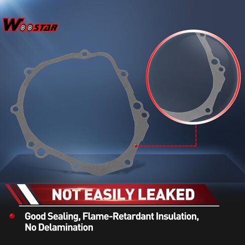 WOOSTAR Engine Stator Cover Gasket Replacement for 2003-2008 GSX-R1000 GSXR1000 2004-2005 GSX-R600 GSXR600 GSX-R750 GSXR750 2015 GSX-S750 in Saudi Arabia