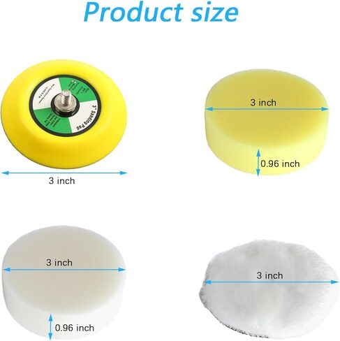 مجموعة وسادات التلميع مناسبة لأدوات ميلووكي الكهربائية 49-36-2438 M12 ملمع البقع/الصنفرة (غير متضمنة الملمع) in Kuwait
