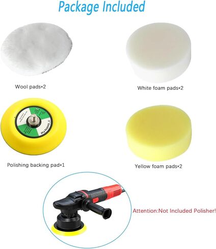 مجموعة وسادات التلميع مناسبة لأدوات ميلووكي الكهربائية 49-36-2438 M12 ملمع البقع/الصنفرة (غير متضمنة الملمع) in Kuwait