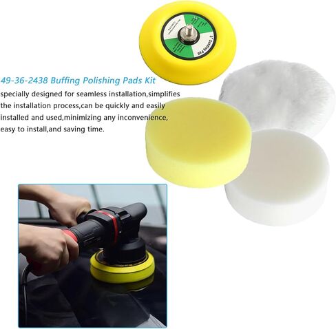 مجموعة وسادات التلميع مناسبة لأدوات ميلووكي الكهربائية 49-36-2438 M12 ملمع البقع/الصنفرة (غير متضمنة الملمع) in Kuwait