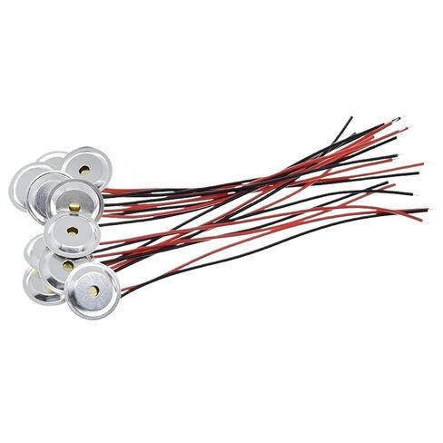 10 Pcs Piezoelectric Piezo Ceramic Wafer Plate Dia 15mm for Buzzer Loudspeaker + Aluminum Shell in Saudi Arabia