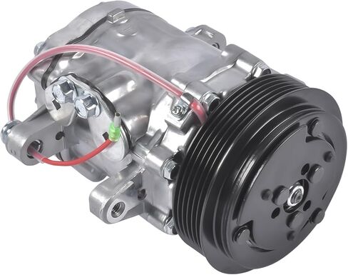 A/C Compressor with Clutch HC5005C Replacement for Sanden SD-7 Mini 6PK Style Compressor Pump 6 Groove Serpentine Belt in Saudi Arabia