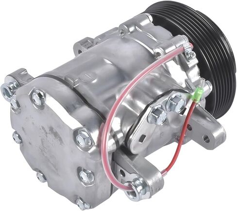 A/C Compressor with Clutch HC5005C Replacement for Sanden SD-7 Mini 6PK Style Compressor Pump 6 Groove Serpentine Belt in Saudi Arabia