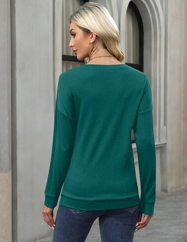 For G and PL Lady Winter Holiday Long Sleeve Lace Blouse Elegant Trendy Loose Sweatshirt Green XXL in Saudi Arabia