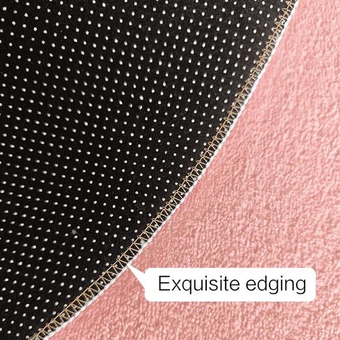 سجادة غرفة لعب الأطفال المستديرة من Poowe - سجادة حضانة بتصميم كوكي وردي لغرفة النوم - مجموعة وقت اللعب، سجادة التعلم والألعاب للفصل الدراسي، أفضل هدية استحمام للأطفال الرضع (مستدير 31.5 بوصة) in Kuwait