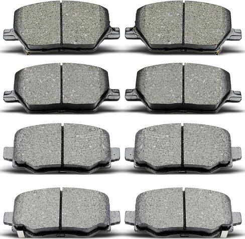 D1811 D1809 Front Rear Ceramic Brake Pads Set Fit For 2016-2018 Fiat 500X, For 2016-2020 Jeep Compass, For 2015-2019 Jeep Renegade (8 pcs) in Saudi Arabia