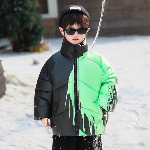 New Winter Jacket Thermochromic Color Changing Thick Puffer Coat Water Resistant Wash Free in Saudi Arabia