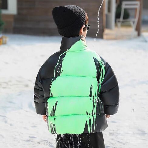 New Winter Jacket Thermochromic Color Changing Thick Puffer Coat Water Resistant Wash Free in Saudi Arabia